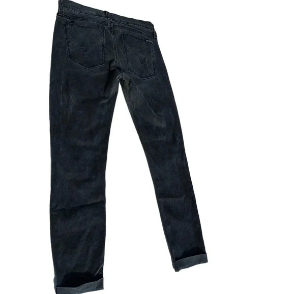 Hudson Harkin Crop Super Skinny Cuff Black Womens Jeans 25 - Picture 5 of 15